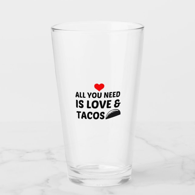 TACOS UND LIEBE GLAS (Vorderseite)