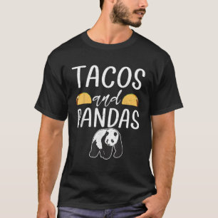 Tacos und Panda-Bären T-Shirt