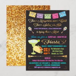 Tacos und Tequila Brautparty Mexican Fiesta Einladung