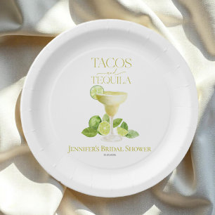 Tacos und Tequila   Brautparty Pappteller