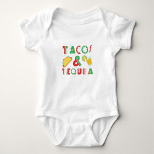 Tacos und Tequila Funny trinken mexikanische Küch Baby Strampler
