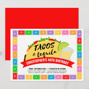 Tacos- und Tequila-Party-Einladung Einladung