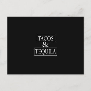 Tacos und Tequila Postkarte