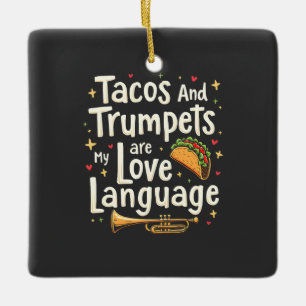 Tacos und Trumps sind meine Liebe in Mexiko Keramikornament