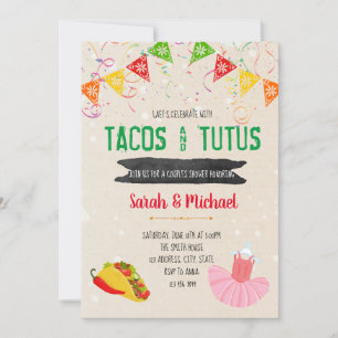 Tacos und Tutus-Party Einladung