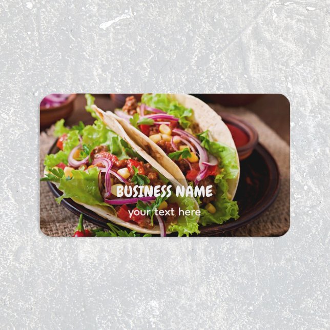 Tacos Visitenkarte (Tacos Business Card Photo)