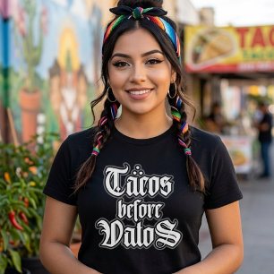 Tacos vor Vatos Lustiges T-Shirt