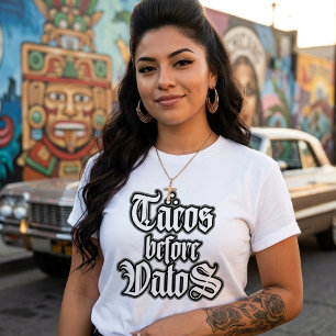 Tacos vor Vatos Lustiges T-Shirt