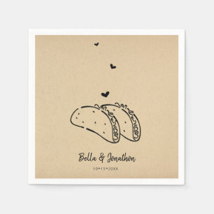 Tacos Wedding Napkin Serviette