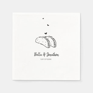 Tacos Wedding Napkin Serviette