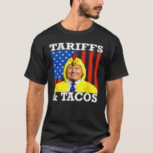 Tacos & Zölle Patriotischer Trump  Handels Krieg H T-Shirt