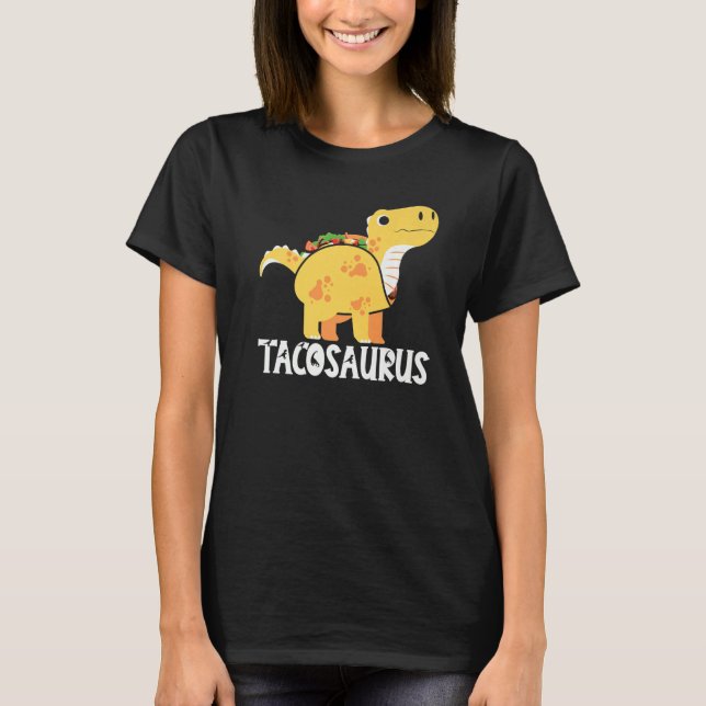 Tacosaurus Cinco de Mayo Mexican Taco Dino TRex Bo T-Shirt (Vorderseite)