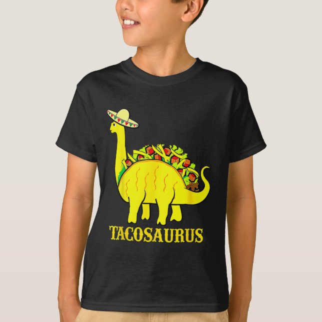 Tacosaurus Cinco De Mayo Shirt Funny Taco Dinosaur (Vorderseite)