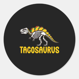 Tacosaurus cinco de mayo Taco-Dinosaurier mexikani Runder Aufkleber
