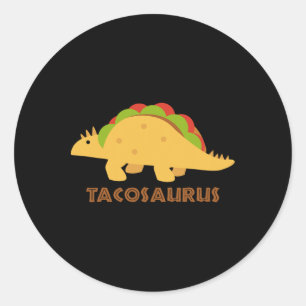 Tacosaurus Funny Mexican Tacos Dino Liebhaber Gesc Runder Aufkleber