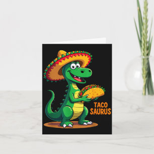 Tacosaurus mexikanischer Dino T-Rex Cinco de Mayo Karte