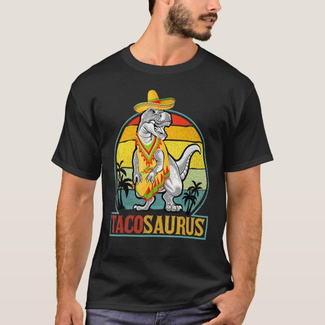 Tacosaurus Rex Cinco De Mayo Kleinkind Mexican Som T-Shirt (Vorderseite)