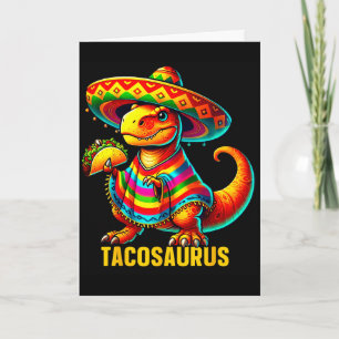 Tacosaurus Taco Dinosaur Cinco de Mayo mexikanisch Karte