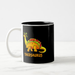 Tacosaurus Taco Dinosaur Fiesta Cinco De Mayo Funn Zweifarbige Tasse