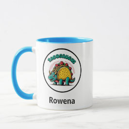 Tacosaurus Triceratops Funny Cartoon Tasse