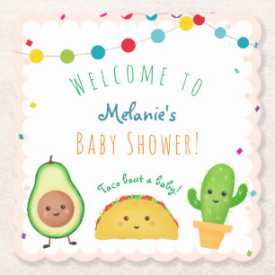 Tacothema   bunte Babyparty des Fiesta-Themas   Untersetzer