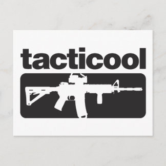 Tacticool - Schwarz Postkarte