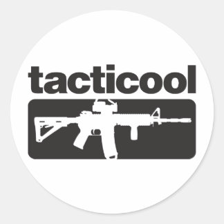 Tacticool - Schwarz Runder Aufkleber