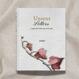 Tactile Linen-Look Textured 'Unsent Letters' Notizbuch
