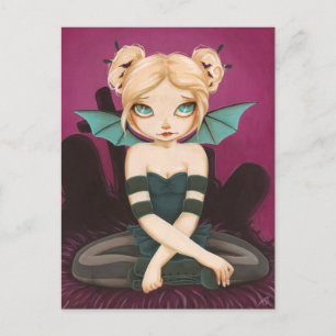 Tad Batty - Fledermausmaus-Postkarte Postkarte