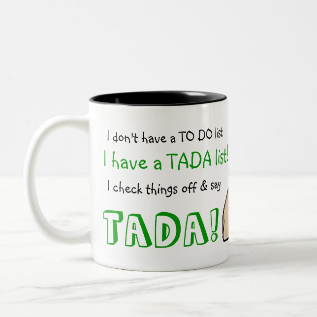 TADA Liste Zweifarbige Tasse (Links)