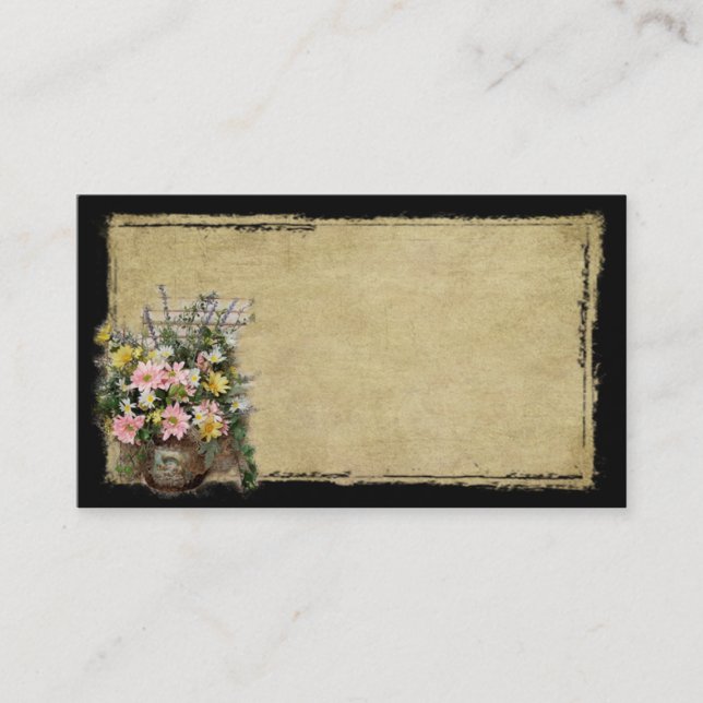 Tadellos Prim Prim Geschäfts-mit Blumenkarten Visitenkarte (Vorderseite)