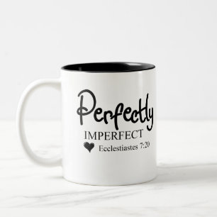 Tadellos unvollständige Schrift inspirierend Zweifarbige Tasse
