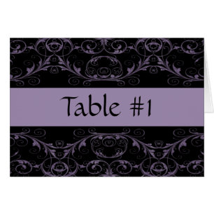 Tadellos Vintage Tabellen-Zelt-Karten/Amethyst