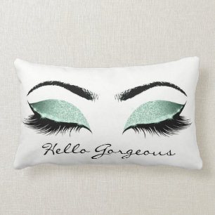 Tadellose Aqua-Tiffany-Make-uppeitschen hallo Lendenkissen