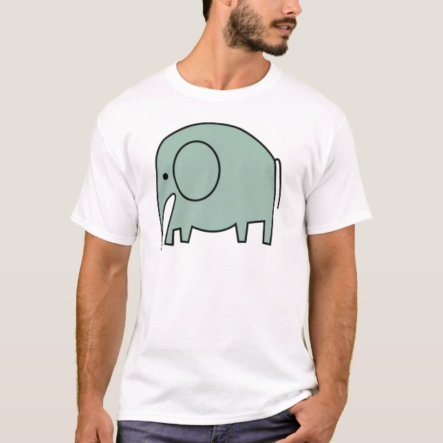 TADELLOSE GRÜNE ELEFANTEN T-Shirt (Vorderseite)
