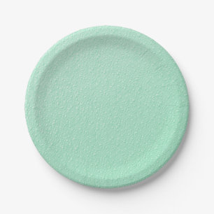 Tadellose grüne modische Pastellfarben Pappteller