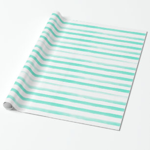 Tadelloser Aquarell-Streifen-Strand Geschenkpapier
