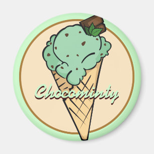 Tadelloser Chocolat-Chip Eiscreme-Magnet Magnet
