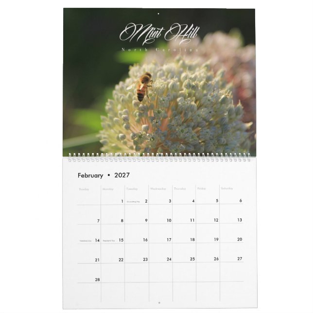 Tadelloser Hügelkalender Kalender (Feb 2027)