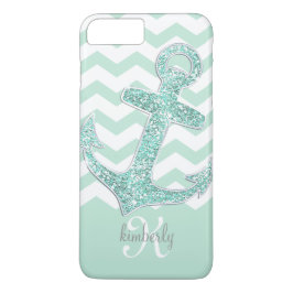 Tadelloser Imitat-Glitzer-Anker-Zickzack Case-Mate iPhone Hülle