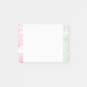 Tadelloser rosa GoldOmbre Confetti Post-it Klebezettel