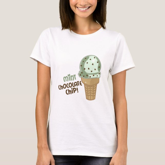 Tadelloser Schokoladensplitter mit Text T-Shirt (Vorderseite)