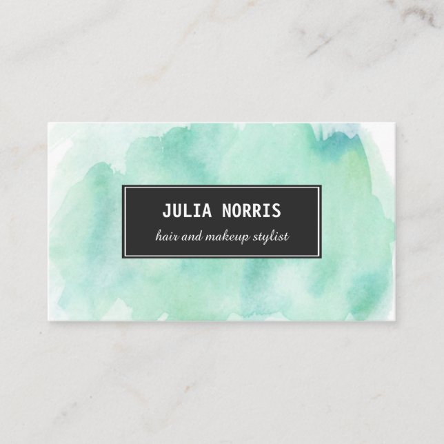 Tadelloses Aquarell Visitenkarte (Vorderseite)