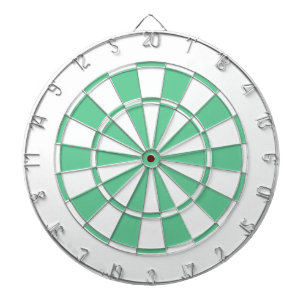 tadelloses Grünes und Weiß Dartscheibe