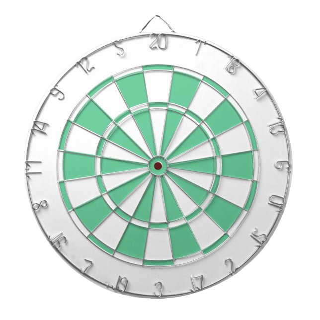 tadelloses Grünes und Weiß Dartscheibe (vorne)