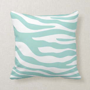 Tadelloses grünes Zebra-Druck-Muster Kissen
