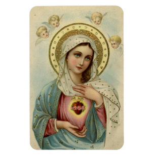 Tadelloses Herz von Mary Refrigerator/CAR Magnet