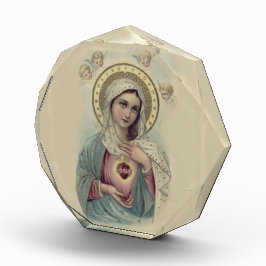 Tadelloses und trauriges Herz der Jungfrau Mary Fotoblock