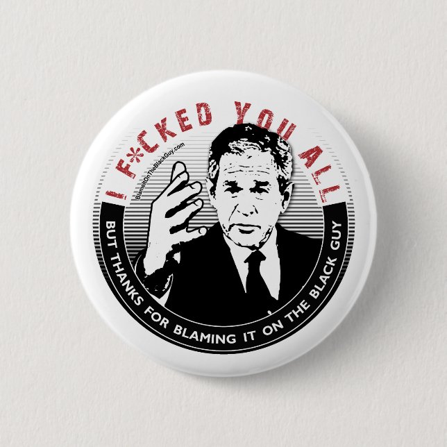 Tadeln es auf dem schwarzen Typ-Knopf Button (Vorderseite)