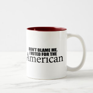 Tadeln Sie mich nicht, den ich für den Amerikaner Zweifarbige Tasse